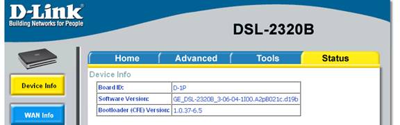 D-Link DSL modem 1